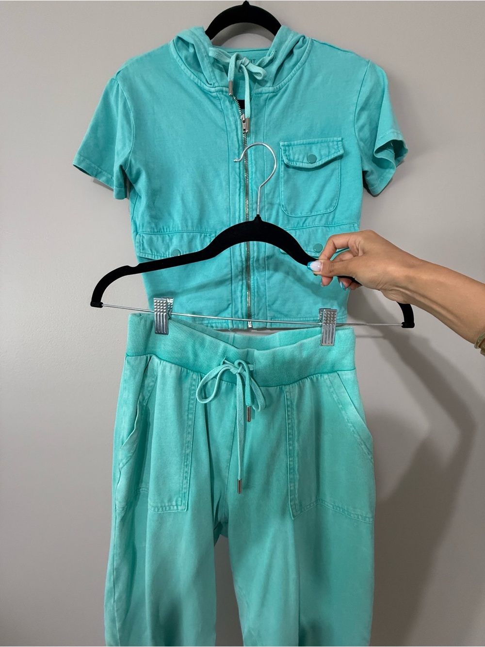 Women’s Aqua Drawstring Jogger Pants - Casual Comfort